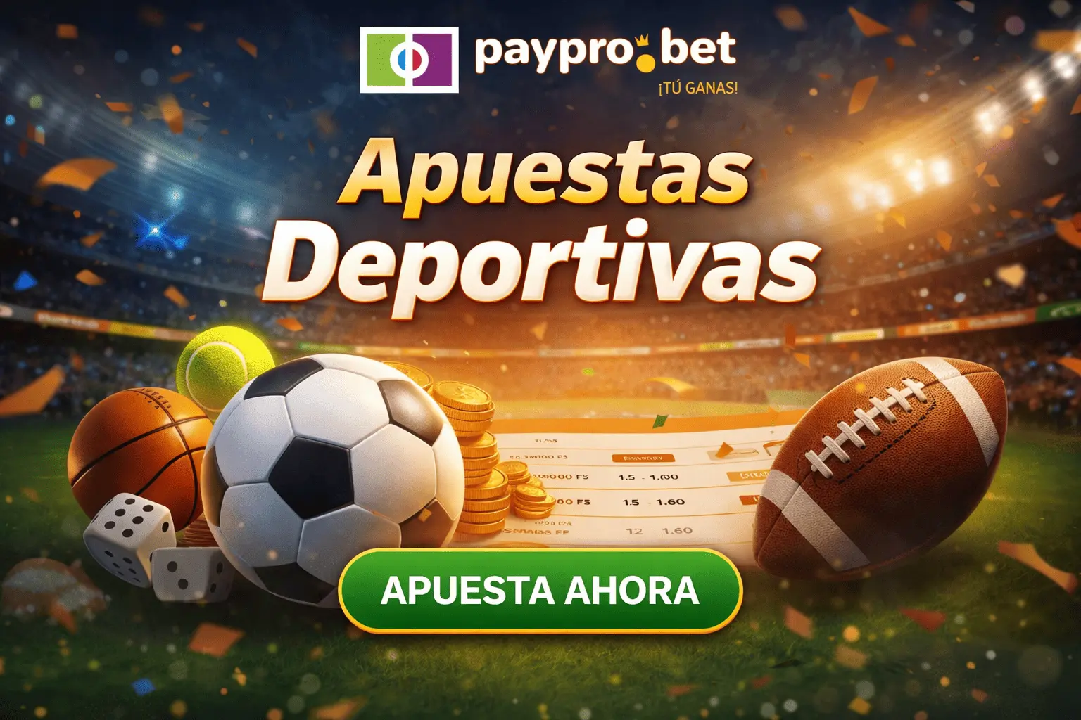 Apuestas deportivas con Paypro.
